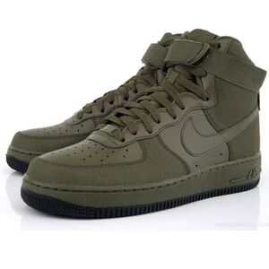 Nike Airforce 1 Mid Hyperfuse Prm Sneakers In Bog Green